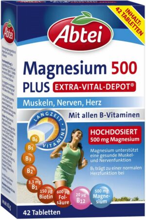 ABTEI Magnesium 500 Plus Vital Depot 42 Tabletten