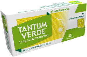 Tantum Verde 3 mg mit Zitronengeschmack 20 Lutschtabletten