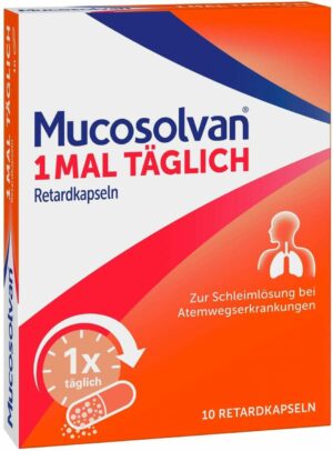 Mucosolvan 1mal täglich 10 Retardkapseln