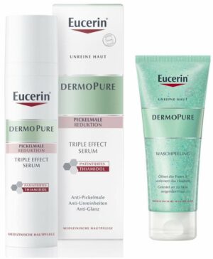 Eucerin DermoPure Triple Effect Serum 40 ml + gratis Eucerin DermoPure Waschpeeling 100 ml