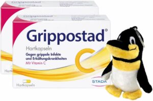 Grippostad C 2 x 24 Kapseln + gratis Pinguin Schlüsselanhänger
