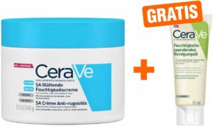 CeraVe SA Urea Feuchtigkeitscreme 340g + gratis Reinigungsöl 15 ml