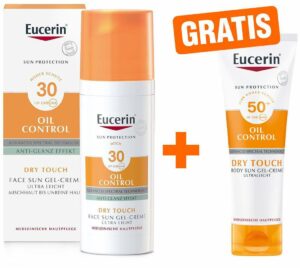 Eucerin Sun Oil Control Face Gel- Creme LSF 30 50 ml + gratis Body LSF50 50 ml Gel-Creme