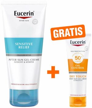 Eucerin Sun After Sun Gel Creme 200 ml + gratis Body LSF50 50 ml Gel-Creme