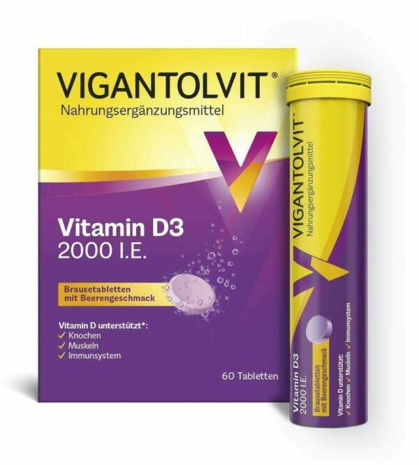 Vigantolvit 2000 I.E. Vitamin D3 60 Brausetabletten