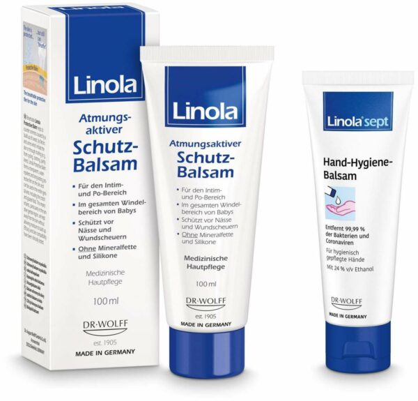 Linola Schutz-Balsam 100 ml + gratis Linola sept Hand-Hygiene-Balsam 10 ml
