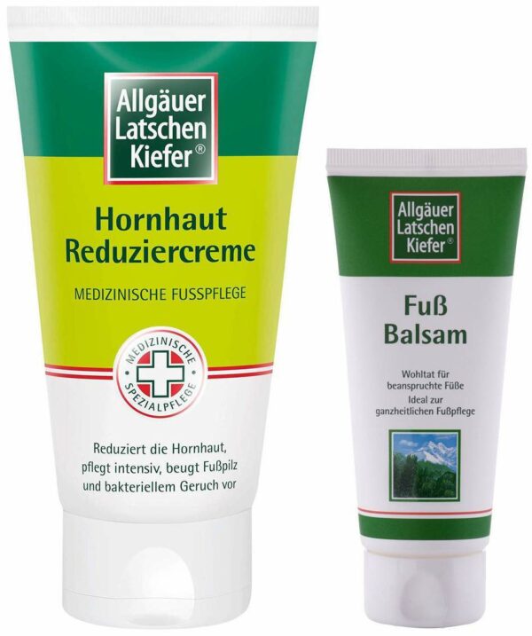 Allgäuer Latschenkiefer 150ml Hornhaut Reduziercreme + gratis Latschenkiefer Fußbalsam 50 ml