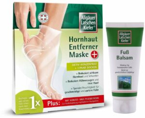 Allgäuer Latschenkiefer Hornhaut-Entferner-Maske Plus 1 Paar + gratis Latschenkiefer Fußbalsam 50 ml