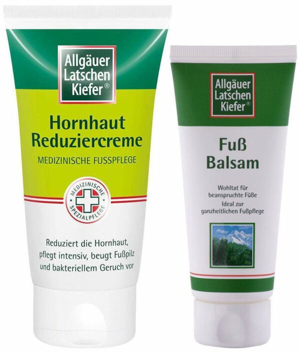 Allgäuer Latschenkiefer 75 ml Hornhaut Reduziercreme + gratis Latschenkiefer Fußbalsam 50 ml