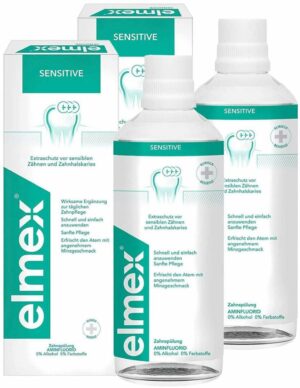 Elmex Sensitive Zahnspülung 2 x 400 ml