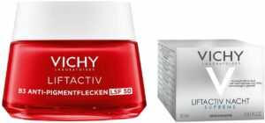 Vichy Liftactiv B3 Anti-Pigmentflecken LSF 50 Creme 50ml + gratis Liftactiv Nacht mini Tiegel 15 ml