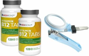 Vitamin B12 Tabs Medibond 120 Tabletten + gratis Nagelknipser