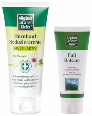 Allgäuer Latschenkiefer Hornhaut Reduziercreme Multi Aktiv 100 ml + gratis Fußbalsam 50 ml