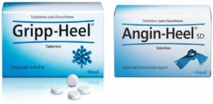 Gripp Heel 50 Tabletten + Angin Heel SD 50 Tabletten