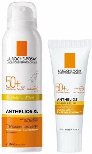 La Roche Posay Anthelios XL transpar. Körperspray LSF50+ + gratis UVMune 400 LSF 50+ 3 ml Fluid
