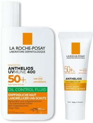 La Roche Posay Anthelios UV Mune Oil Control Fluid 50 ml + gratis UVMune 400 LSF 50+ 3 ml