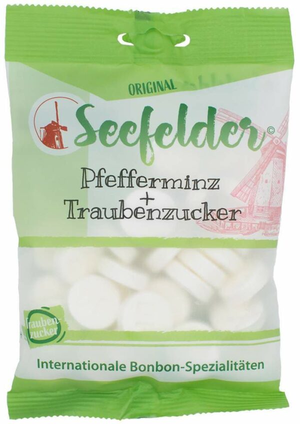 Seefelder Pfefferminz Plus Traubenzucker Beutel