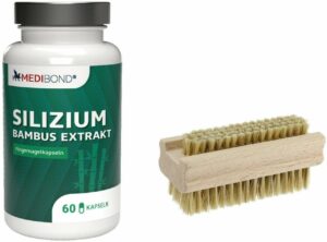 Silizium Bambus Extrakt Medibond 60 Kapseln + gratis Nagelbürste