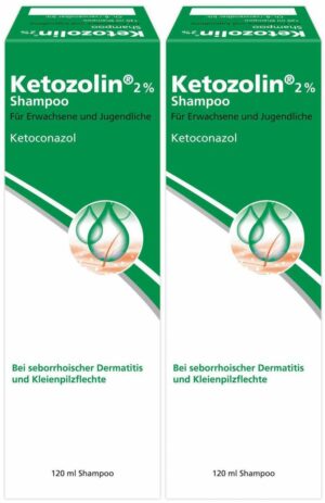 Ketozolin 2 % Shampoo 2 x 120 ml