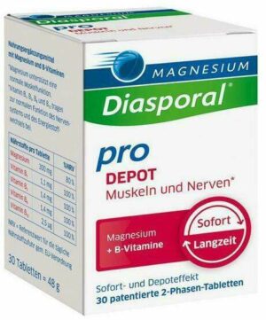 Magnesium Diasporal Pro DEPOT Muskeln und Nerven Tabletten 30 Stück