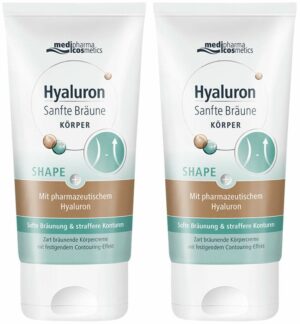 Hyaluron Sanfte Bräune Shape Körperpflege 2 x 150 ml Creme