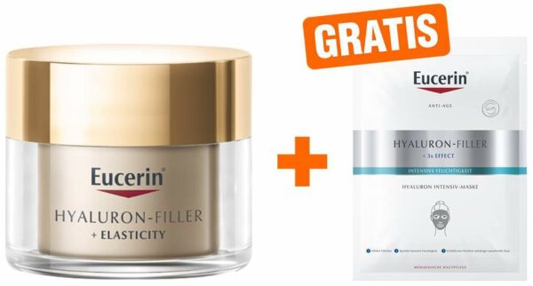 Eucerin Hyaluron Filler + Elasticity Nachtpflege 50 ml + gratis Hyaluron Filler Intensiv Maske