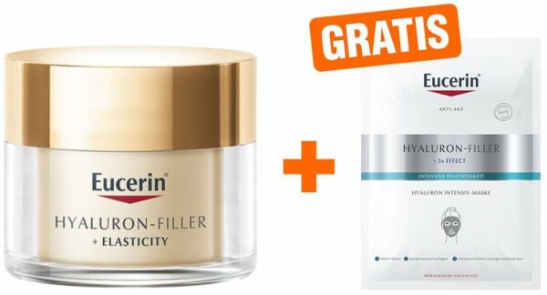 Eucerin Hyaluron Filler + Elasticity Tagespflege LSF 30 50 ml Creme gratis Hyaluron Filler Intensiv Maske