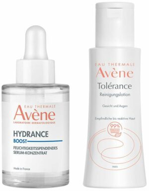 Avene Hydrance Boost feuchtigkeitsspendendes Serum-Konzentrat 30 ml + gratis Avene Tolerance Reinigungslotion 100 ml