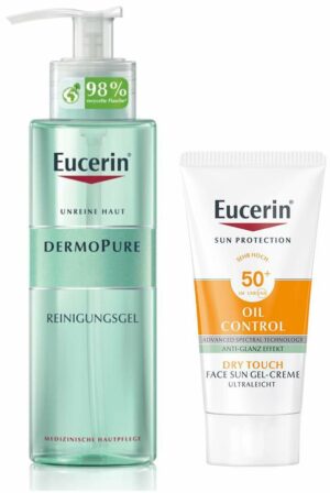 Eucerin DermoPure Reinigungsgel + gratis Sun Oil control Face 50+ 20 ml