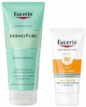 Eucerin DermoPure Waschpeeling + gratis Sun Oil control Face 50+ 20 ml