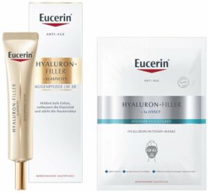 Eucerin Hyaluron Filler + Elasticity Augenpflege LSF15 15 ml + gratis Anti Age Hyaluron Filler Intensiv Maske 1 Stück