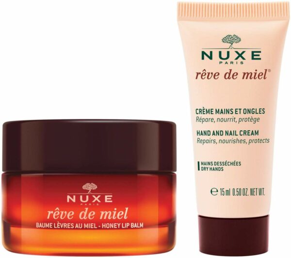 NUXE Reve de Miel Ultra-Nährender Lippenbalsam 15 g + gratis  Hand- & Nagelcreme 15 ml