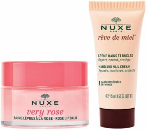 NUXE Very Rose Rosen-Lippenbalsam 15 g + gratis Hand- & Nagelcreme 15 ml