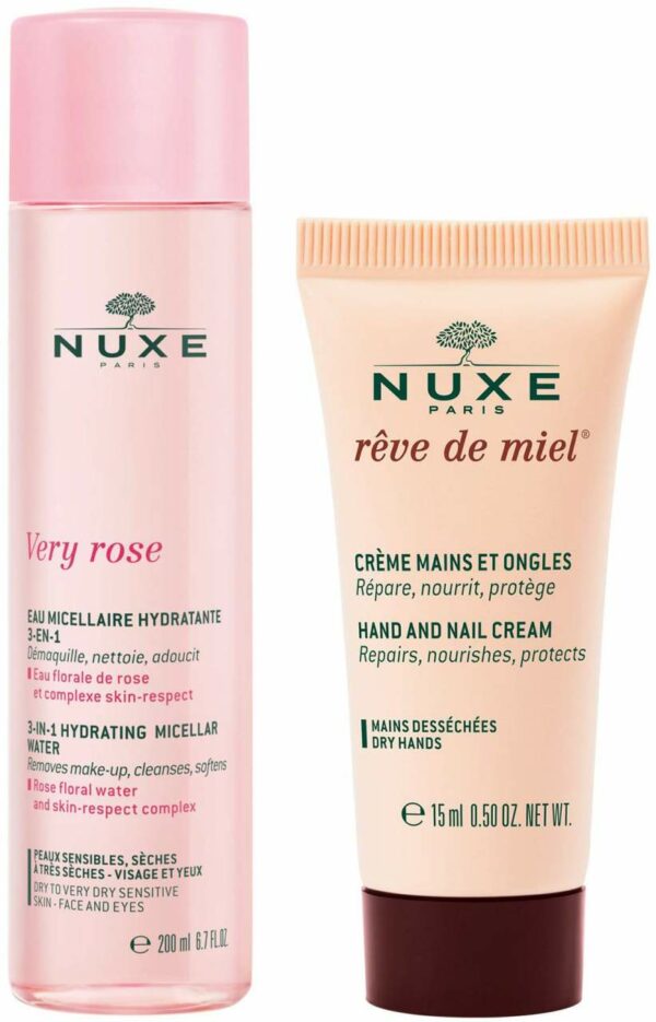 NUXE Very Rose Mizellen Reinigungswasser 200 ml + gratis Hand- & Nagelcreme 15 ml