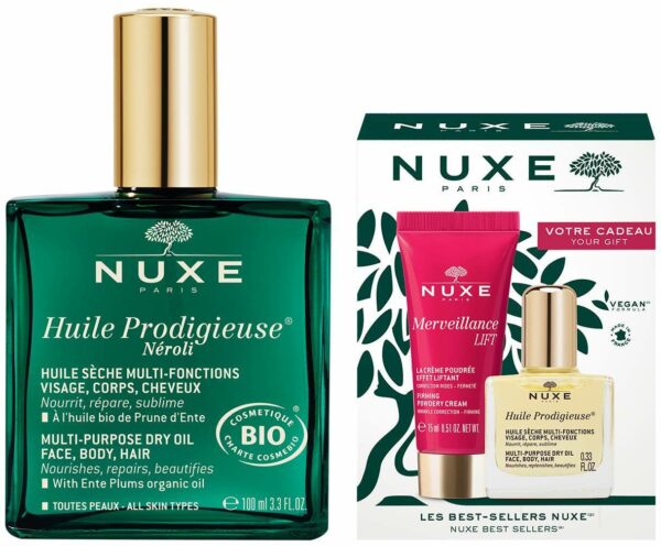 NUXE Huile Prodigieuse Neroli 100 ml + gratis Anti-Aging Set