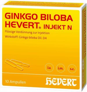 Ginkgo Biloba Hevert Injekt N Ampullen 10 Stück