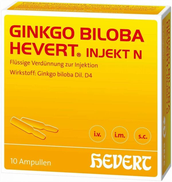 Ginkgo Biloba Hevert Injekt N Ampullen 10 Stück