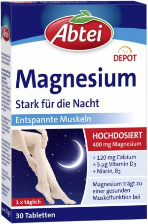 Abtei Magnesium Stark für die Nacht Depot 30 Tabletten