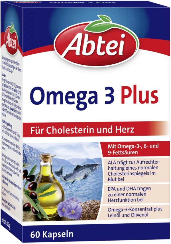 ABTEI Omega-3 Plus Kapseln TF 60 Stück