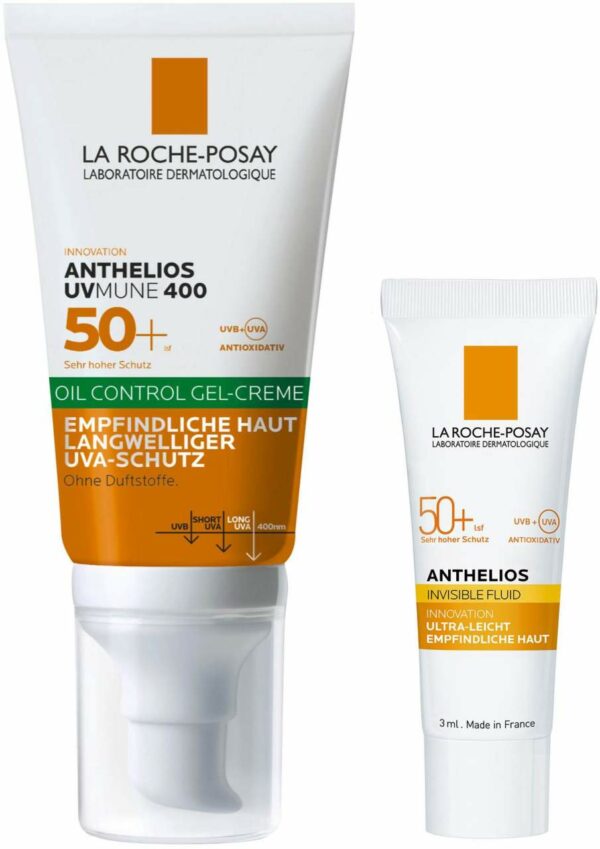 La Roche Posay Anthelios Oil Control Gel-Creme UV Mune 400 50ml + gratis Anthelios Invisible Fuid UV Mune 400 LSF50+ 3ml