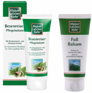 Allgäuer Latschenkiefer Besenreiser Pflegebalsam 75 ml + gratis Fußbalsam 50 ml