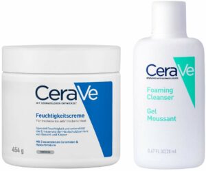 CeraVe Feuchtigkeitscreme 454 g + gratis schäumendes Reinigungsgel 20 ml