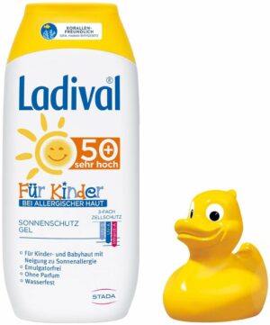 Ladival Kinder allerg. Haut LSF50+ 200 ml + gratis Ente