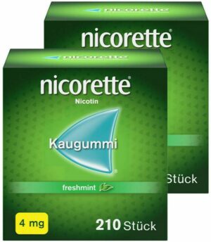 Nicorette 4 mg freshmint Kaugummi 2 x 210 Stück