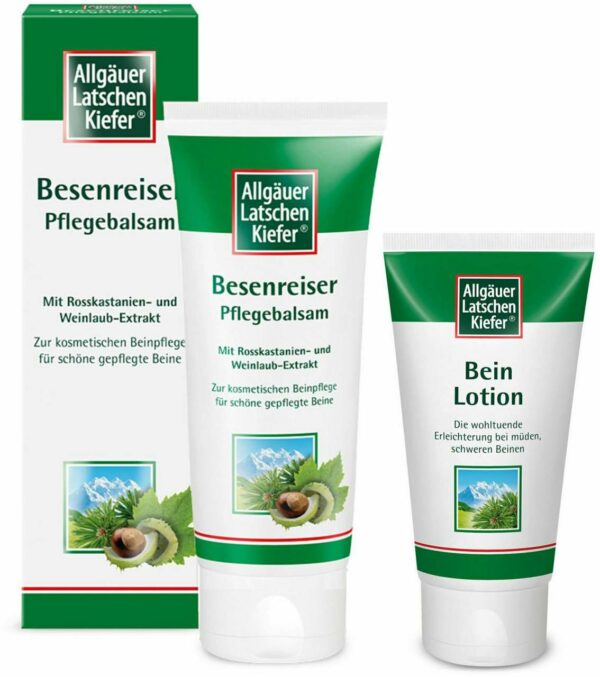 Allgäuer Latschenkiefer Besenreiser Pflegebalsam 75 ml + gratis Beinlotion 50 ml