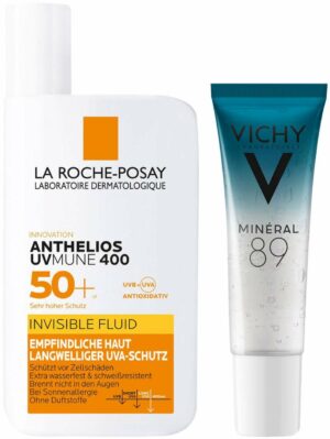 La Roche Posay Anthelios Invisible Fluid UVMune 400 LSF 50+ 50 ml + gratis Vichy Mineral 89 10 ml