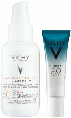 Vichy Capital Soleil UV-Age getönt 40 ml + gratis Mineral 89 10 ml