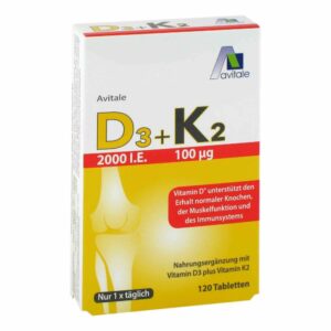 Avitale Vitamin D3+K2 2000 I.E.