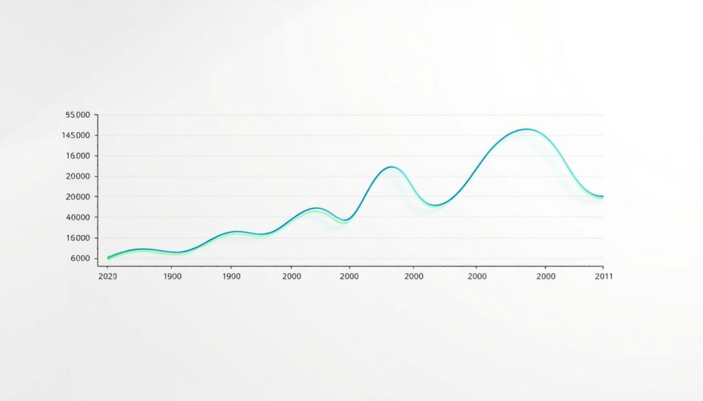 A detailed graph depicting the seasonal fluctuations in vitamin D levels, set against a clean, minimalist background. The lines representing the changes in vitamin D-Spiegel should be rendered in a vibrant, eye-catching color palette, perhaps with shades of blue and green. The x-axis should clearly mark the different seasons, while the y-axis displays the range of vitamin D values. The overall impression should be one of informative clarity, allowing the viewer to easily grasp the concept of the section title. The image should have a sleek, modern aesthetic, employing a well-balanced composition and subtle lighting to enhance the visual appeal.